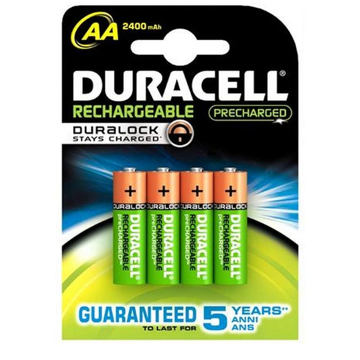 PILA RECARGABLE AA LR06 2500mAh DURACELL (4 uds.)*