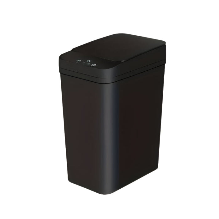 Black Automatic Sensor Bin Powered by Two AA Batteries
