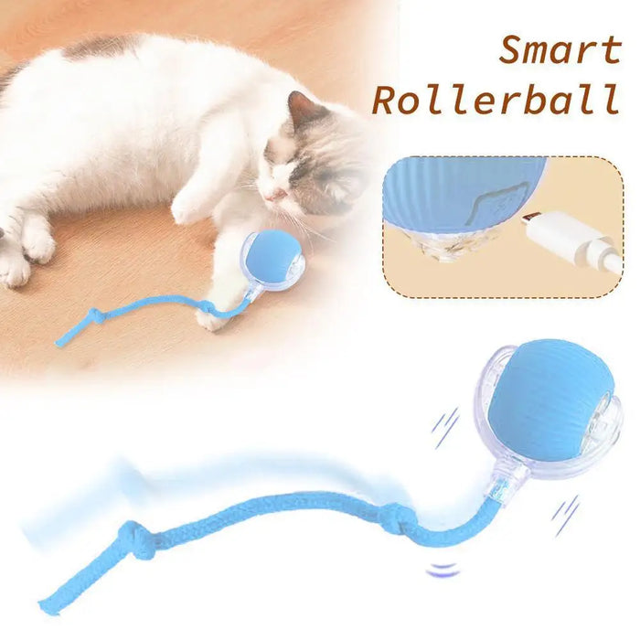 Rechargeable smart cat toy ball