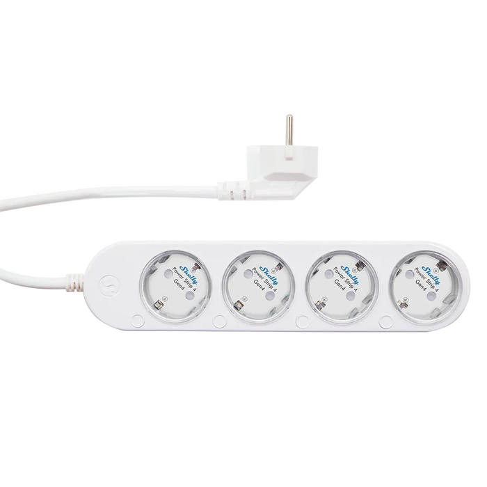Shelly Power Strip 4 Gen4 Blanca — Regleta Inteligente WiFi con Matter