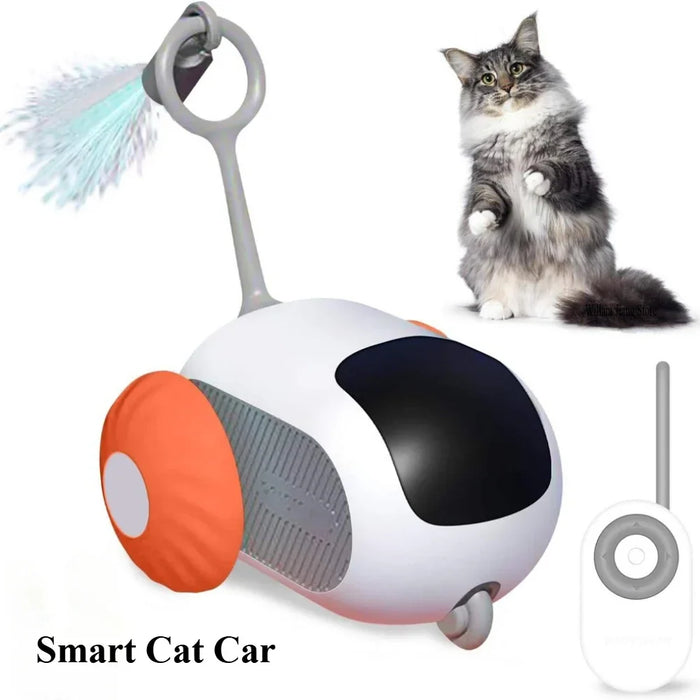 Smart remote-controlled cat toy car