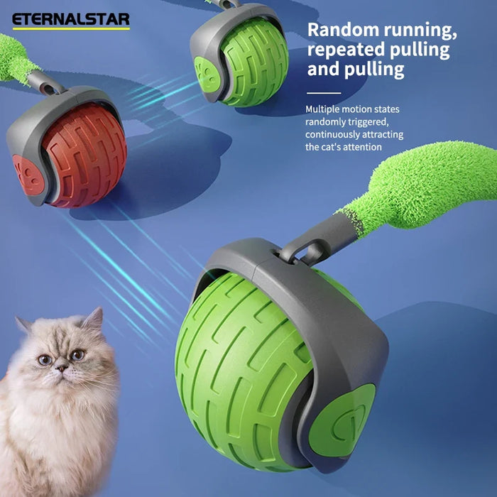 USB-rechargeable rolling toy ball