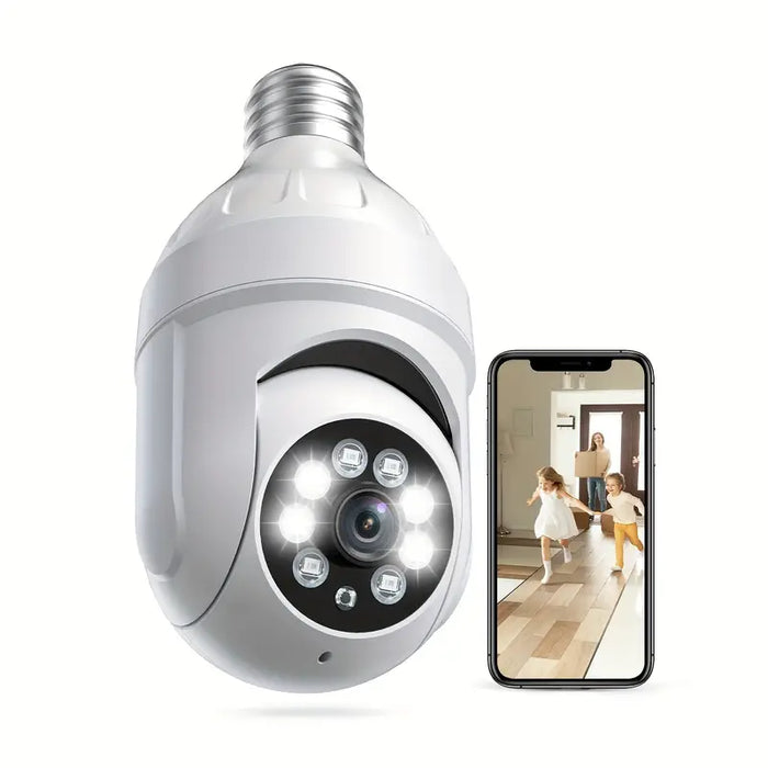 Cámara de vigilancia Wi-Fi 1080p con casquillo E27 y detección de movimiento