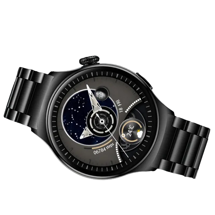Black men's large-screen sports smartwatch