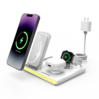 Cargador inalámbrico plegable 4 en 1 Jabees PowerGlow con luz LED