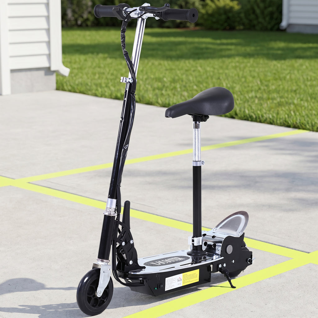 Trottinette électrique 120 W pliable pour enfant de 6+ ans hauteur guidon et selle réglable 10 Km/h max. noir-7