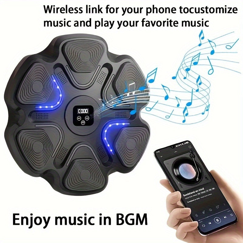 Wall-mounted smart music boxing trainer
