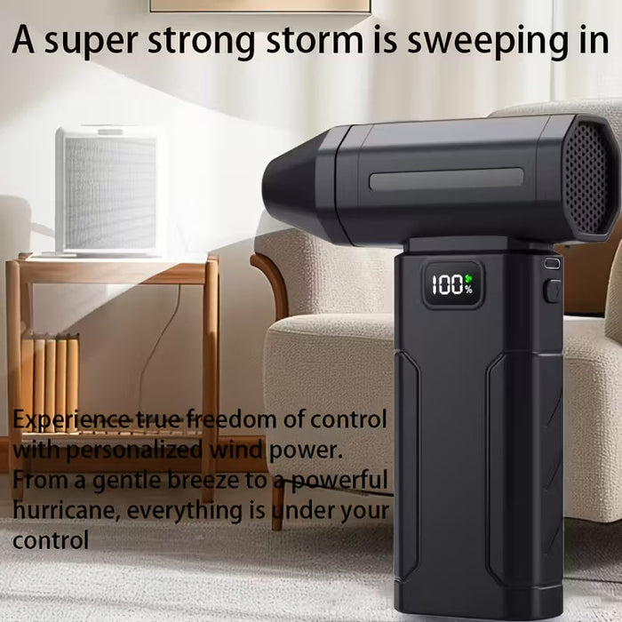 Soplador de Mano Ultrapotente Portátil USB y 5 Niveles de Potencia Ideal para Limpieza de Polvo y Secado Localizado Compacto y Ligero