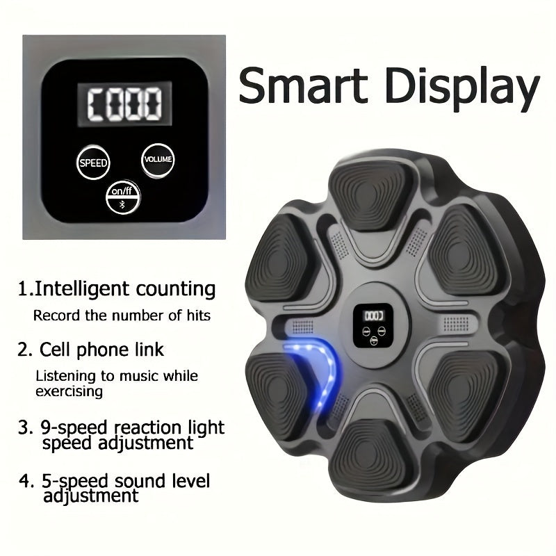 Wall-mounted smart music boxing trainer
