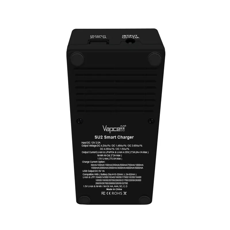 Vapcell SU2 Smart 2-Slot Charger-2