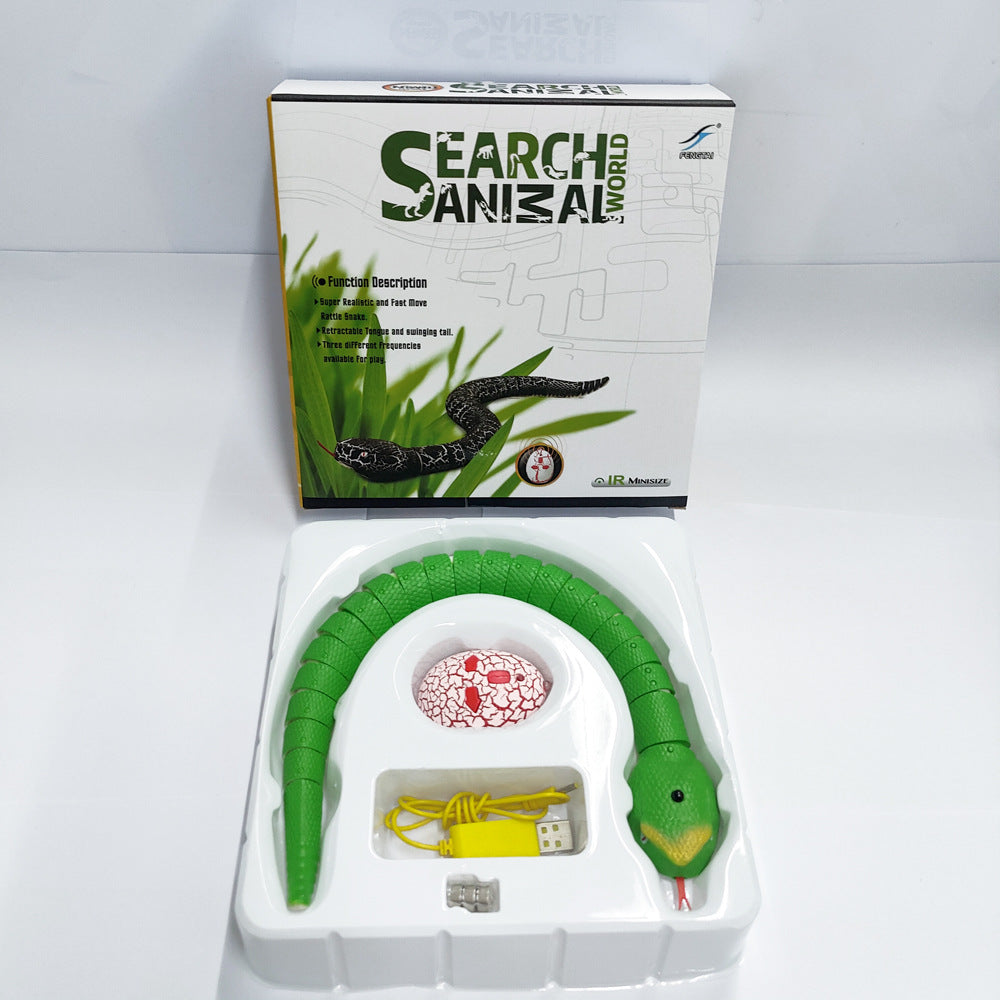 Serpent-jouet automatique à capteur pour animaux