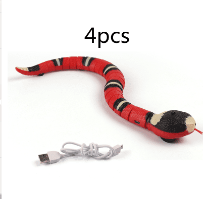 Serpent-jouet automatique à capteur pour animaux