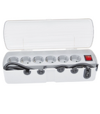 BASE 6 TOMAS TT + INT. + CABLE " antipolvo "