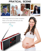 Digital FM Radio Receiver Stereo Red-2