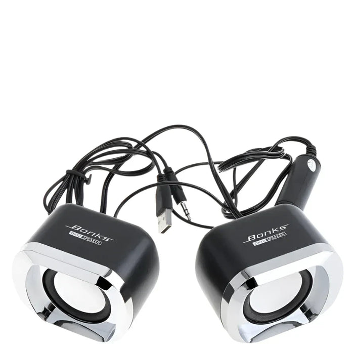 Altavoces para ordenador con subwoofer de graves, negros