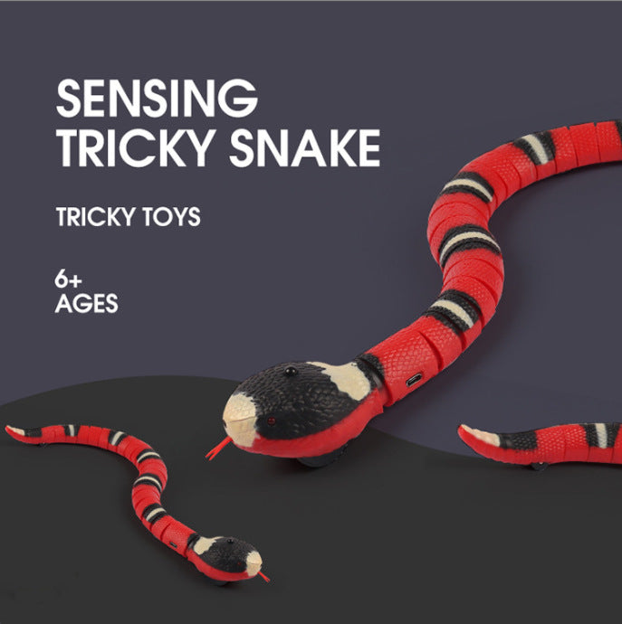 Serpent-jouet à capteur intelligent pour chats