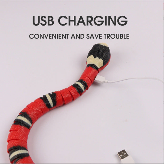 Serpent-jouet à capteur intelligent pour chats