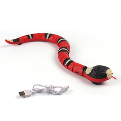 Serpent-jouet à capteur intelligent pour chats
