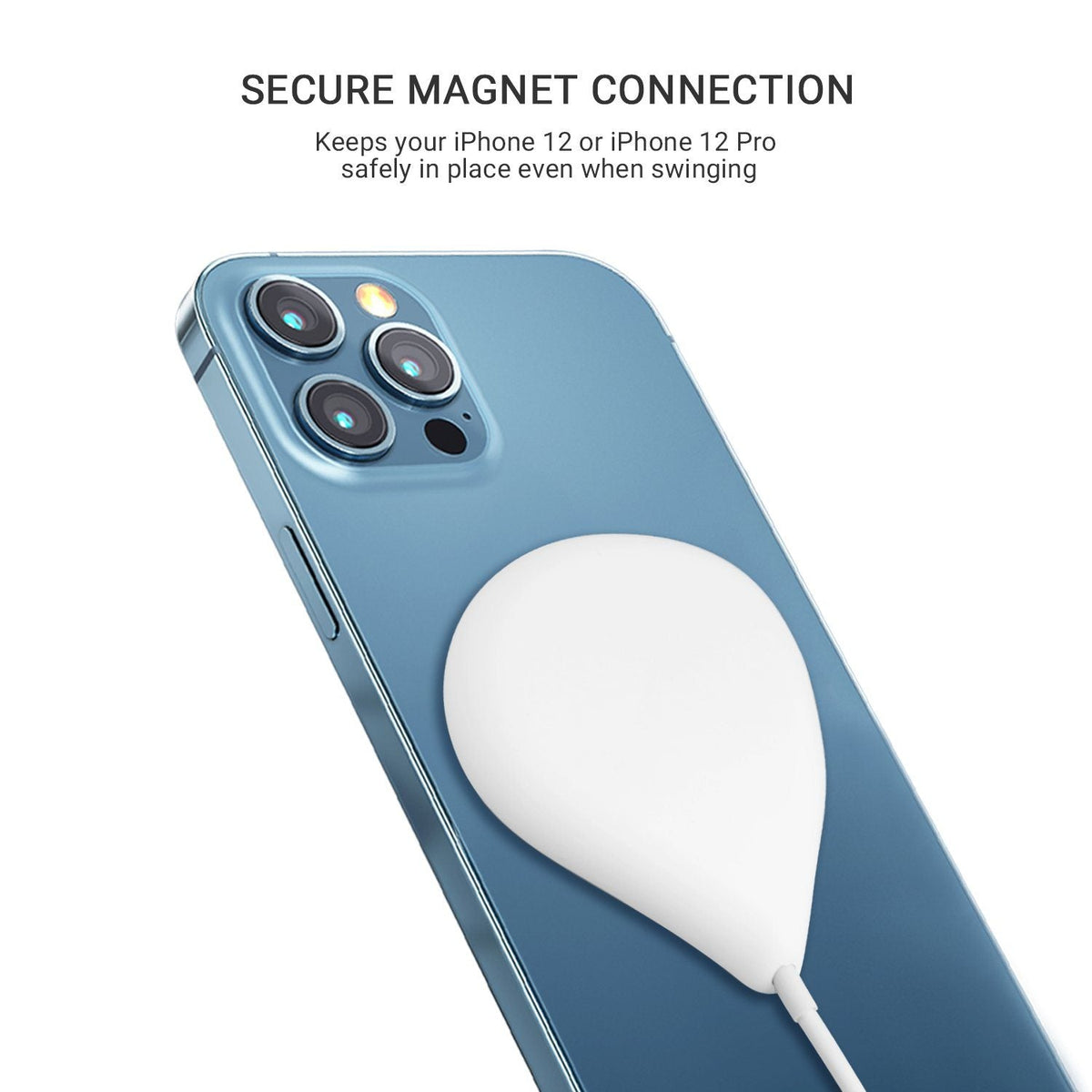 Cargador inalámbrico magnético ultrafino Jabees MAG-C, hasta 15 W