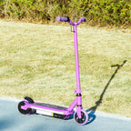 Trottinette électrique pour enfants 6-14 ans, vitesse maximale 10 km/h, lumières LED colorées, frein électrique, violet-8