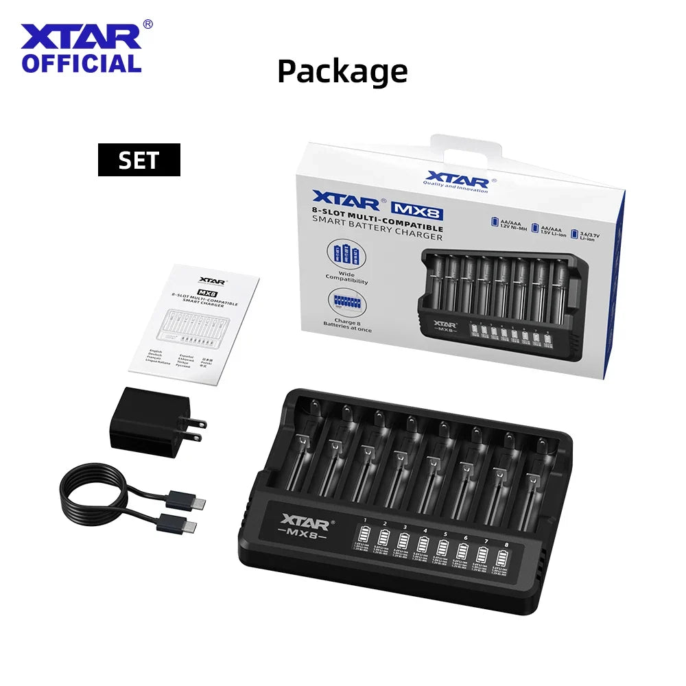 XTAR MX8 Smart Battery Charger-6