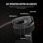 Dual Wireless Gaming Headset Orange-3