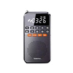 FM Mini Radio with Dual Antenna Black-0