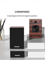 Wooden Bluetooth Speaker Brown-4