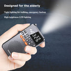 FM Mini Radio with Dual Antenna Black-2