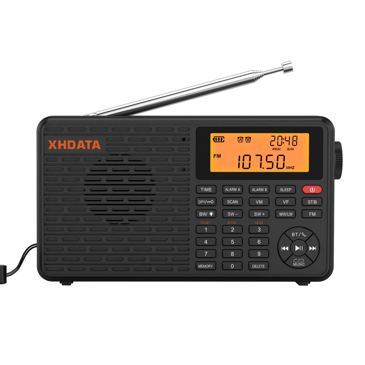 Stereo Digital Portable Radio Black-0