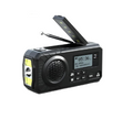 DAB+ Solar Hand Crank Emergency Radio Black-0
