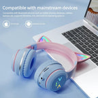 Cat Ear Wireless Bluetooth Headphone Blue-1