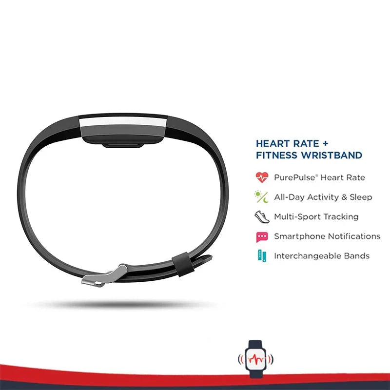 Smart Fitness Wristband Heart Rate Black-3
