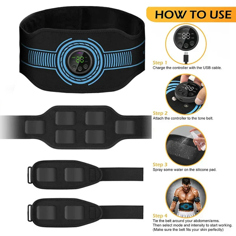 Smart EMS Arm Muscle Trainer Blue-3