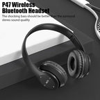 Wireless Bluetooth over-ear headset Black-1