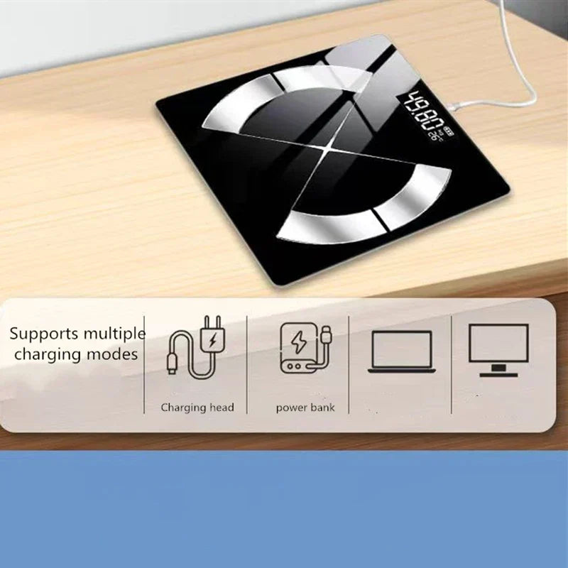 Bluetooth Smart Body Fat Scale Black-3