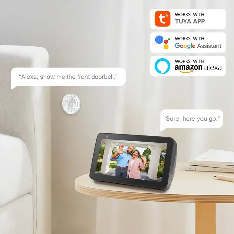 2.4Ghz Wifi 1080P Smart Doorbell Camera-4