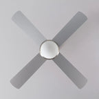 VENTILADOR TECHO NAVY NIQUEL/MADERA 4 PALAS LUZ