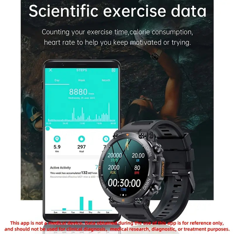 Round Smart Watch with 3.53cm Screen-2