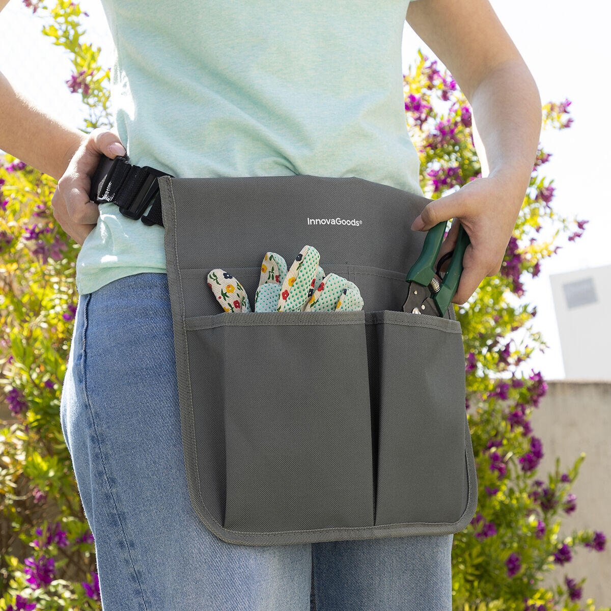 Banco de Jardinería Plegable con Bolsa para Herramientas 3 en 1 Situl