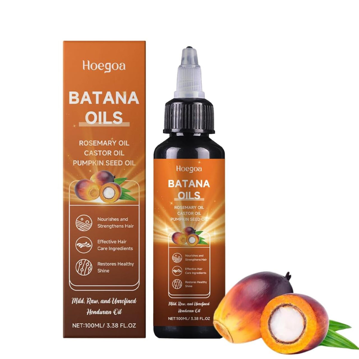 Batana Boost Hair Oil – Aceite Natural para Crecimiento, Hidratación y Brillo del Cabello Dañado