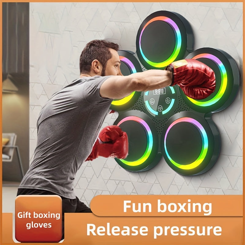 Smart Music Boxing Pad with Gloves-1