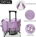 Bolso Viaje Plegable Lila