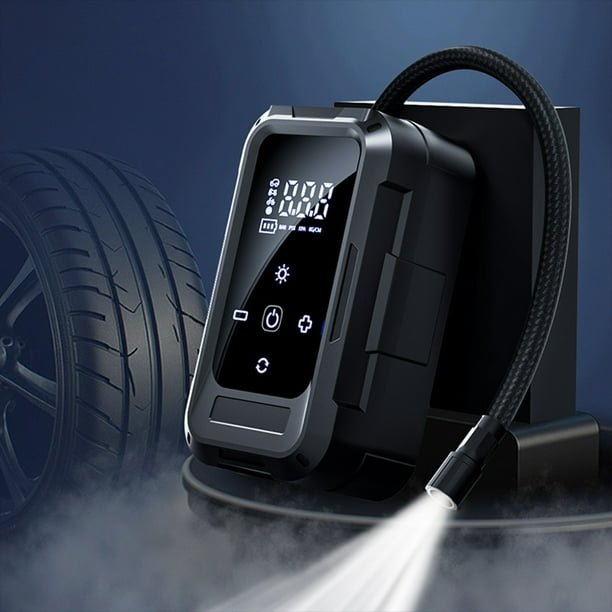 Compresor de Aire Eléctrico Portátil | Inflado Automático + Pantalla LCD