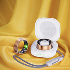 Smart Fitness Ring with Charging Case - Gold-3