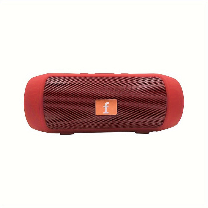 Altavoz portátil estéreo NNETM con dos altavoces, batería 800 mAh y USB-C, rojo