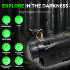 10X Digital Zoom Infrared Monocular with LED Light-3