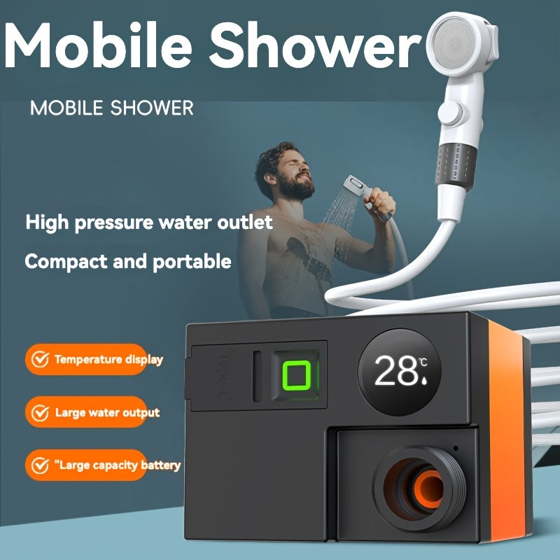 Portable Electric Shower with USB Rechargeable-1