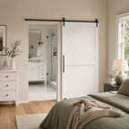 Rail de 200 cm pour porte de grange coulissante en acier au carbone