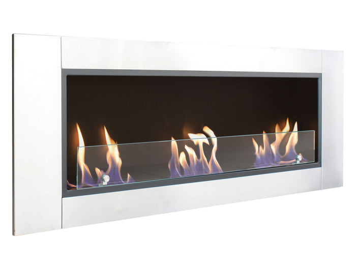 Chimenea de etanol de suelo, 6000W, diseño encastrable, grandes dimensiones y 3 quemadores